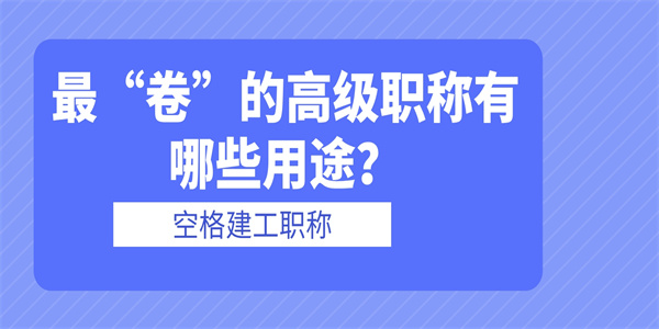 最“卷”的高级职称有哪些用途？.jpg