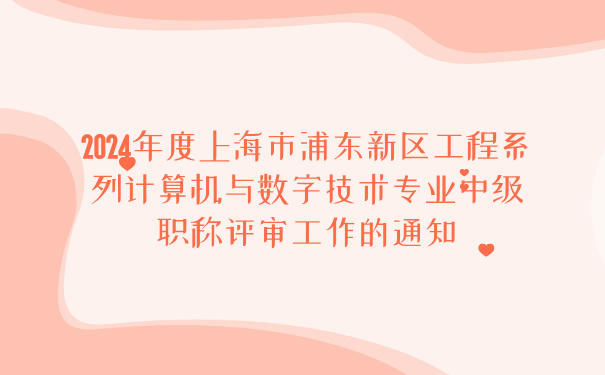 2024年度上海市浦东新区工程系列计算机与数字技术专业中级职称评审工作的通知.jpg